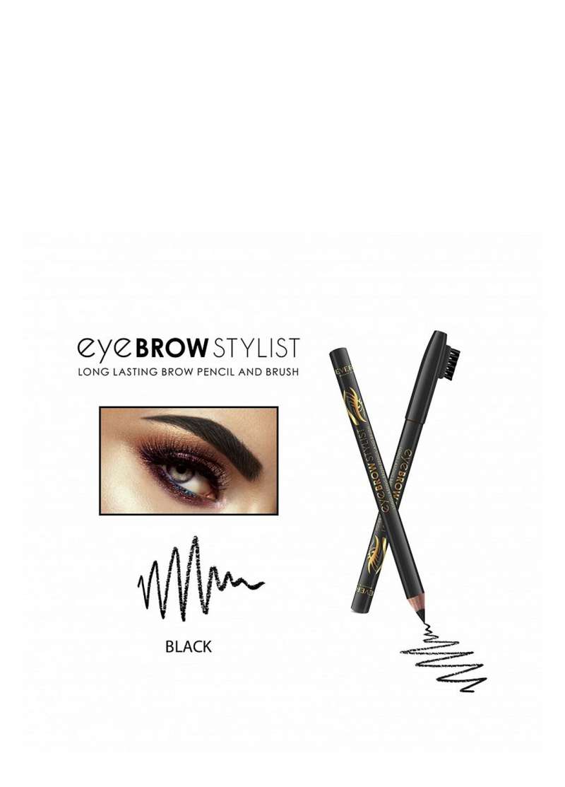 Eye Brow Stylist Long Lasting Brow Pencil & Brush  Black 05  