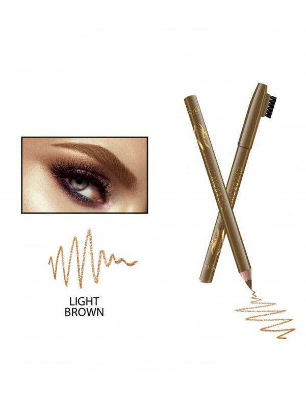 Eye Brow Stylist Long Lasting Brow Pencil & Brush Light Brown 02  