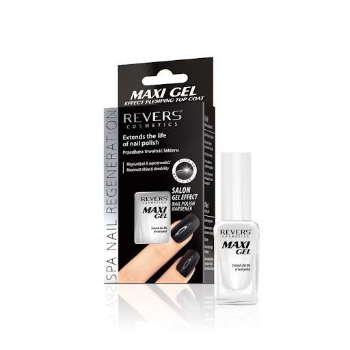 REVERS Maxi Gel Effect Plumping Top Coat Extendes The Life Of Nail Polish  